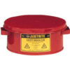 Justrite Bench Can 2-Gallon Red 10575