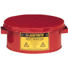 Justrite Bench Can 2-Gallon Red 10575
