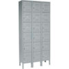 Global Industrial™ Capital® 6-Tier 18 Door Box Locker 36""W x 18""D x 78""H Gray Assembled