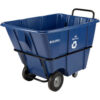 Global Industrial™ Heavy Duty Plastic Recycling Tilt Truck 1/2 Cu.Yd. 1400 Lbs. Cap Blue