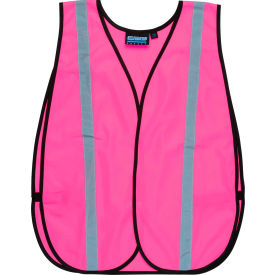 ERB® Girl Power At Work™ S102 Non-ANSI Safety Vest Hook & Loop Closure One Size Pink