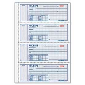 Rediform® Money Receipt Book 3-Part Carbonless 2-3/4"" x 7"" 100 Sets/Book