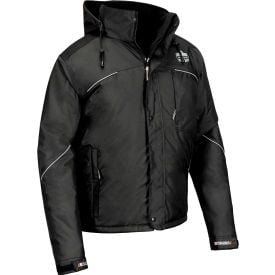 Ergodyne® N-Ferno® 6467 Winter Work Jacket 300D Polyester Shell Small Black