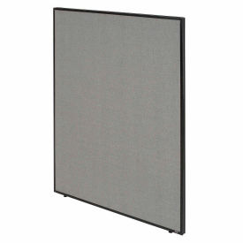 Interion® Office Partition Panel 36-1/4""W x 72""H Gray