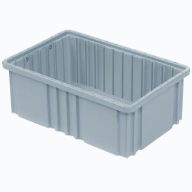 Global Industrial™ Plastic Dividable Grid Container 10-7/8""L x 8-1/4""W x 3-1/2""H Gray
