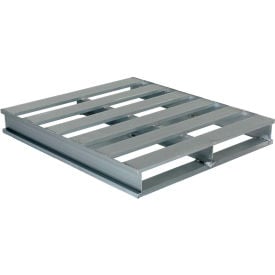 Rackable & Stackable Open Deck Pallet Aluminum 2-Way Entry 48"" x 40"" 6000 Lb Static Capacity