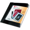 ACCO Vinyl Report Cover Prong Clip Letter 1/2"" Capacity Clear Cover/Black Back