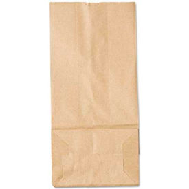 Duro Bag Paper Grocery Bags #5 5-1/4""W x 3-7/16""D x 10-15/16""H Kraft 500/Pack
