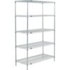 Nexel® 5 Shelf Poly-Z-Brite® Wire Shelving Unit Starter 24""W x 24""D x 86""H