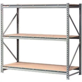 Global Industrial™ 3 Level Extra HD Bulk Storage Rack Wood Deck Starter 72""W x 36""D x 72""H