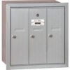 3500 Series 4B+ Vertical Mailbox 3 Doors Recessed Mounted Aluminum USPS Access