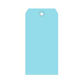 Shipping Tags #5 4-3/4""L x 2-3/8""W Light Blue 1000/Pack