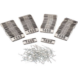 Global Industrial™ Locker Number Plate Kit Numbered 1500-1699 200/Pack
