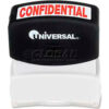Universal Message Stamp CONFIDENTIAL Pre-Inked/Re-Inkable Red