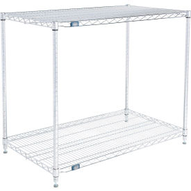 Nexel® 2 Shelf Chrome ESD Wire Shelving Unit Starter 42""W x 24""D x 34""H