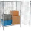 Nexel® 1 Shelf Poly-Z-Brite® Security Wire Shelving Unit 48""W x 18""D x 66""H