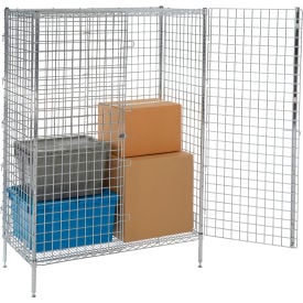 Nexel® 1 Shelf Poly-Z-Brite® Security Wire Shelving Unit 48""W x 18""D x 66""H