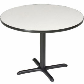 Interion® 36"" Round Counter Height Restaurant Table Gray