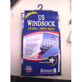 Nylon USA Windsock 5"" Dia. X 36""