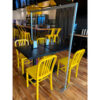 Global Industrial™ Floor Supported Portable Personal Safety Partition 6'W x 6'H - Clear