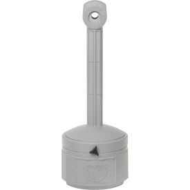 Justrite® Smokers Cease Fire® Outdoor Ashtray 1 Gallon Gray