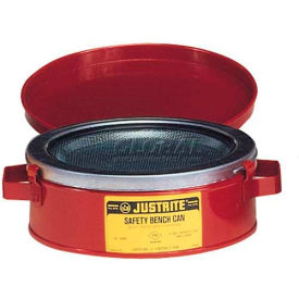 Justrite Bench Can 1-Quart Red 10175