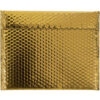 Global Industrial™ Glamour Bubble Mailers 13-3/4""W x 11""L Gold 48/Pack