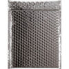 Global Industrial™ Glamour Bubble Mailers 9""W x 11-1/2""L Silver 100/Pack