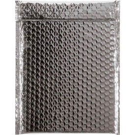 Global Industrial™ Glamour Bubble Mailers 9""W x 11-1/2""L Silver 100/Pack