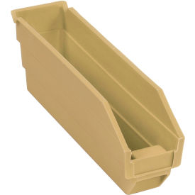 Global Industrial™ Plastic Nesting Storage Shelf Bin 2-3/4""W x 11-5/8""L x 4""H Beige