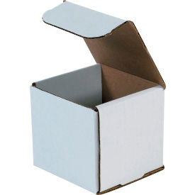 Global Industrial™ Corrugated Mailers 4""L x 4""W x 4""H White