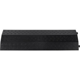 Global Industrial™ 1-Channel Drop Over Cable Protector 18000 lbs. Capacity Black