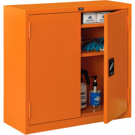 Global Industrial™ Emergency Preparedness Cabinet Wall Mount 30""Wx12""Dx30""H Orange