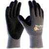 PIP MaxiFlex® Endurance™ Nitrile Dotted Palm Micro-Foam Gloves S Black 12 Pairs
