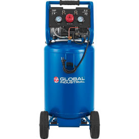 Global Industrial™ Portable Quiet Electric Air Compressor 1.8 HP 20 Gal 5.0 CFM Oil-Free
