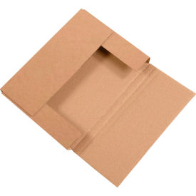 Global Industrial™ Corrugated Easy-Fold Mailers 11""L x 8-1/2""W x 3""H Kraft