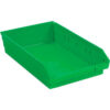 Global Industrial™ Plastic Nesting Storage Shelf Bin 11-1/8""W x 17-7/8""L x 4""H Green