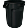 Rubbermaid Brute® Container w/Venting Channels 32 Gallon - Black 1867531