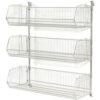 Wall Mount Basket Kit 36""W x 20""D x 9""H (3 Basket) Chrome
