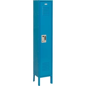 Global Industrial™ Infinity® 1-Tier 1 Door Locker 12""W x 12""D x 66""H Blue Assembled