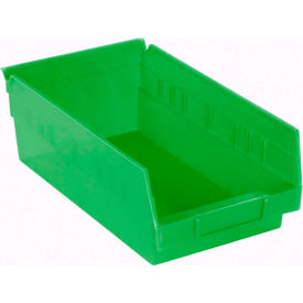 Akro-Mils Plastic Nesting Storage Shelf Bin 30130 - 6-5/8""W x 11-5/8""L x 4""L Green