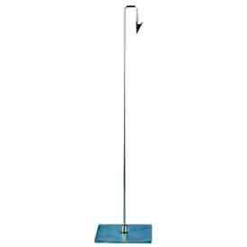 42""H Metal Sign Holder W/ Down Position Clip - Satin Nickel