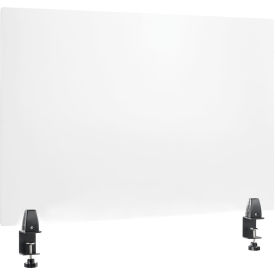 Interion® Mounted Clear Desk Divider 36""W x 24""H