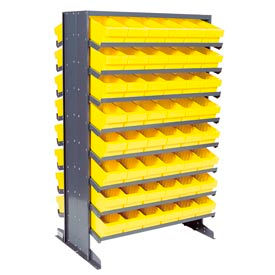 Quantum QPRD-601 Double Sided Rack 24""x36""x60"" with 96 Yellow Euro Drawers