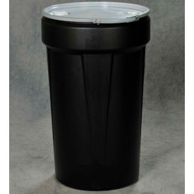 Eagle Blue Plastic Lab Pack Drum 1655MBBG with Metal Lever Lock & Bung Lid - 55 Gallon