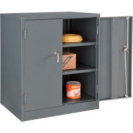 Global Industrial™ Counter Height Cabinet 36""W x 24""D x 42""H Unassembled Gray