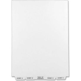 Avery Bottom Tab Legal Exhibit Divider Printed A to Z 8.5""x11"" 26 Tabs White/White