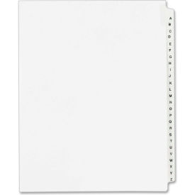 Avery Standard Collated Legal Divider A to Z 8.5""x11"" 26 Tabs White/White