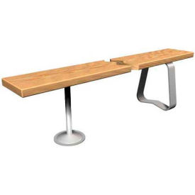 Global Industrial™ Steel Tube Pedestal Legs For Phenolic Locker Benches Gray Each