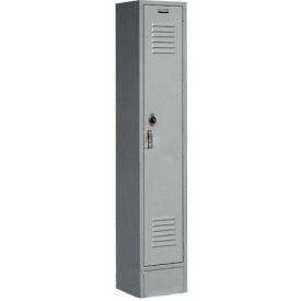 Global Industrial™ Paramount® 1-Tier 1 Door Locker 15""W x 18""D x 78""H Gray Assembled